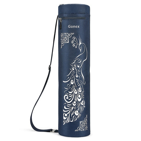 Gonex Yoga Mat Bag, Full-Zip Exercise Gym Carry Bag Durable Waterproof Oxford Cloth with 2 Pockets, Adjustable Shoulder Strap