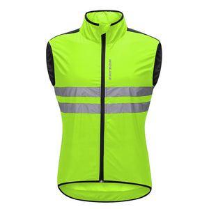 WOSAWE Reflective Cycling Vest Windproof MTB Road Bike Bicycle Sleeveless Jersey Top Cycle Gilet ciclismo Wind Coat