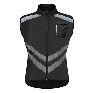 WOSAWE Reflective Cycling Vest Windproof MTB Road Bike Bicycle Sleeveless Jersey Top Cycle Gilet ciclismo Wind Coat