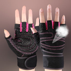 Half Finger Gym Gloves Heavyweight Sports Exercise Weight Lifting Gloves Body Building Training Sport Fitness Gloves