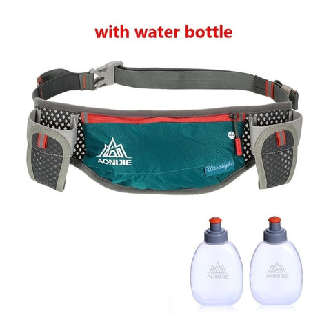 AONIJIE Running Hydration Waist Pack With Two Water Bottle 170ml Bag  Belt Bottle Phone Holder Waterproof Jogging