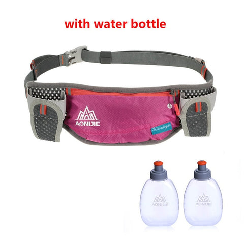 AONIJIE Running Hydration Waist Pack With Two Water Bottle 170ml Bag  Belt Bottle Phone Holder Waterproof Jogging