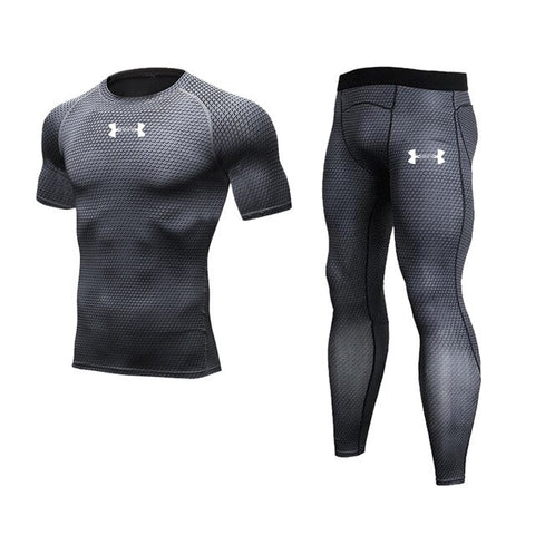 Brand Compression Sportswear Men's Sport Suits Quick Dry Running sets Clothes Sports Joggers Training Gym Fitness Tracksuits