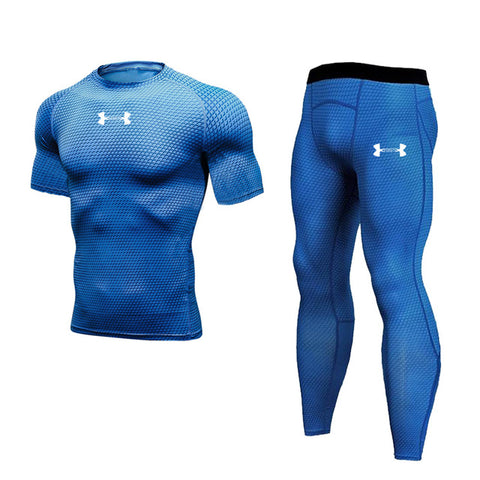 Brand Compression Sportswear Men's Sport Suits Quick Dry Running sets Clothes Sports Joggers Training Gym Fitness Tracksuits