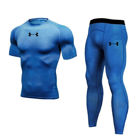 Brand Compression Sportswear Men's Sport Suits Quick Dry Running sets Clothes Sports Joggers Training Gym Fitness Tracksuits