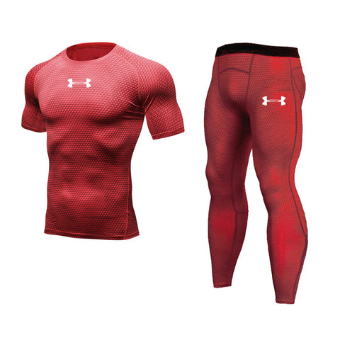 Brand Compression Sportswear Men's Sport Suits Quick Dry Running sets Clothes Sports Joggers Training Gym Fitness Tracksuits