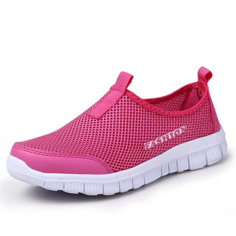 Running Shoes 2020 Spring Autumn Lightweight Women's Mesh Shoes Slip-On Unisex Sports Shoes Outdoor Brand Sneakers Beach Shoes