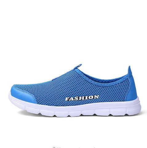 Spring and autumn couple models sports shoes lightweight wild large size mesh shoes flying woven breathable men's running shoes