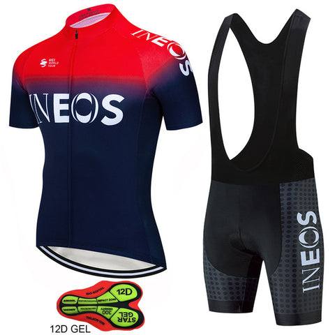 World Champion Team INEOS cycling jersey 12D gel pad bike shorts set MTB  Ropa Ciclismo summer bicycling Maillot wear