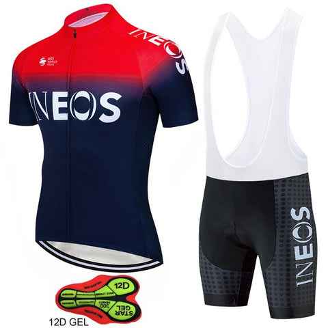 World Champion Team INEOS cycling jersey 12D gel pad bike shorts set MTB  Ropa Ciclismo summer bicycling Maillot wear