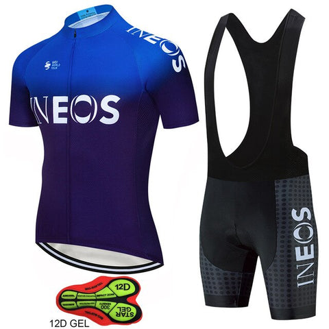 World Champion Team INEOS cycling jersey 12D gel pad bike shorts set MTB  Ropa Ciclismo summer bicycling Maillot wear