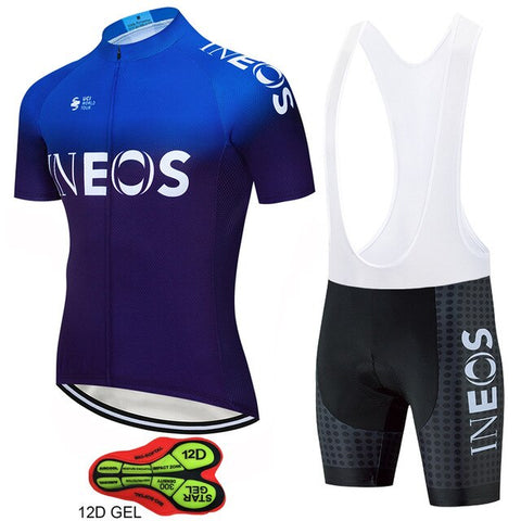 World Champion Team INEOS cycling jersey 12D gel pad bike shorts set MTB  Ropa Ciclismo summer bicycling Maillot wear