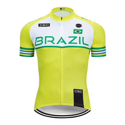 2020 Pro Team BRAZIL Cycling Clothing 9D Set MTB Uniform Bicycle Clothes Summer Quick Dry Bike Jersey Mens Short Maillot Culotte