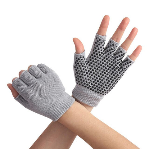 1pair Hand Protector Sports Half Finger Body Building Weightlifting Workout Riding Breathable Yoga Gloves Fitness Non Slip