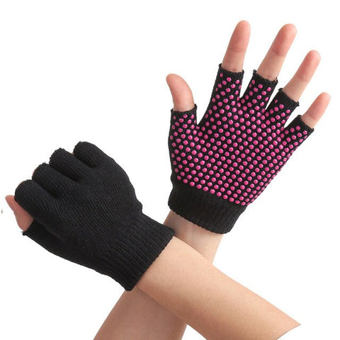 1pair Hand Protector Sports Half Finger Body Building Weightlifting Workout Riding Breathable Yoga Gloves Fitness Non Slip