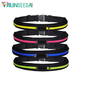 Runseeda Sports Waist Bag Portable Jogging Running Belt Bag Keys Mobile Phone Anti-theft Pack For Outdoor Cycling Riding Fitness