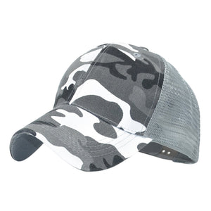 Outdoor Mesh Running Hats Men Camouflage Caps Summer Hat Men Army Cap Adjustable Hip Hop Dad Hat