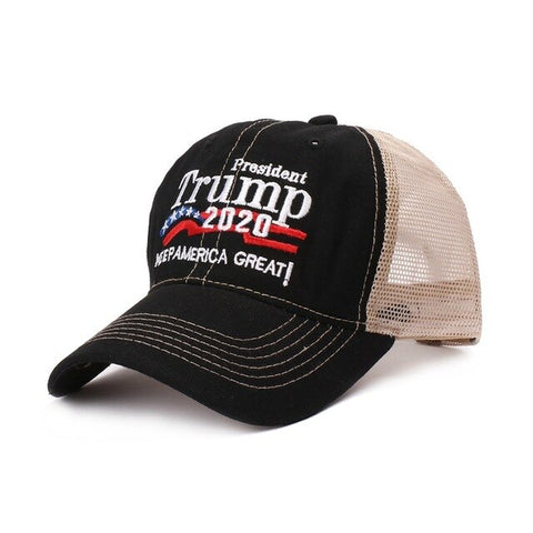 Baseball Cap Cartoon Embroidered Trump Hat Headwear Outdoor Summer Sports Wear With Adjustable Back Closure TD01