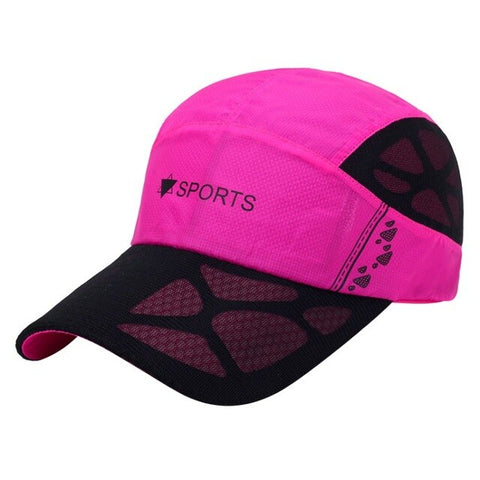 Summer Breathable Baseball Running Cap Women Men Mesh Snapback Cap Adjustable Sport Hats Outdoor Sports Sunshade Cap