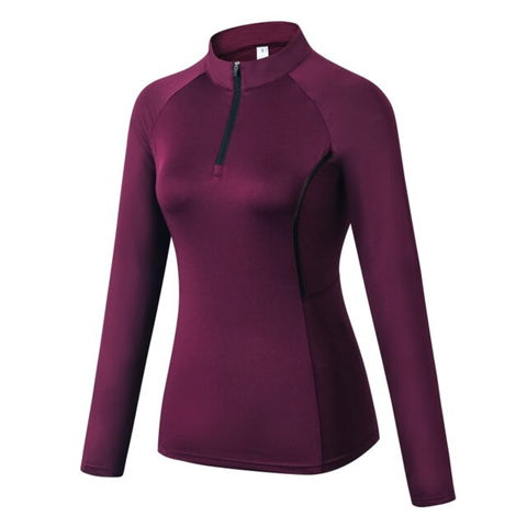 NEW Women's Running Jacket Fitness Training Zipper Jacket Sports Yoga Shirt Quick Dry Compression Tights Sportswear Sweatshirts