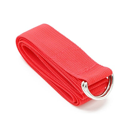 Women Yoga Stretch Strap Multi-Colors D-Ring Belt Fitness Exercise Gym Rope Figure Waist Leg Resistance Fitness Bands Yoga Belt