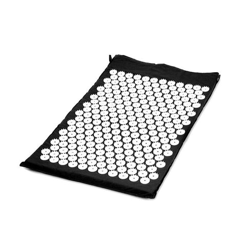 Yoga Acupressure Mat Pillow Massager & Relaxation Acupuncture Mat w/Bag-Relieve Head Back Foot Pain Stress Tension