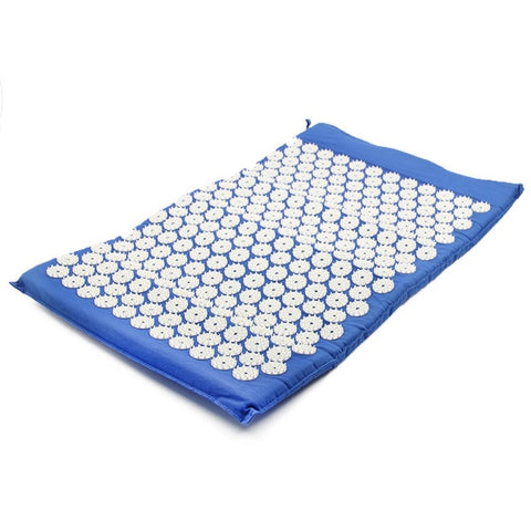 Yoga Acupressure Mat Pillow Massager & Relaxation Acupuncture Mat w/Bag-Relieve Head Back Foot Pain Stress Tension