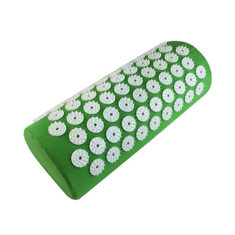 Yoga Acupressure Mat Pillow Massager & Relaxation Acupuncture Mat w/Bag-Relieve Head Back Foot Pain Stress Tension