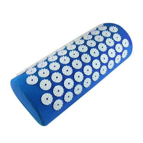 Yoga Acupressure Mat Pillow Massager & Relaxation Acupuncture Mat w/Bag-Relieve Head Back Foot Pain Stress Tension