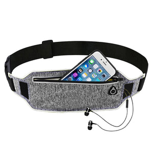 Ultrathin Waist Bag Running Belt Waterproof Mobile Phone Holder Pouch Jogging Belt Belly Bag Women Gym Fitness Bag Outdoor Sport