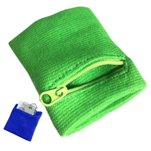 Zipper Wrist Wallet Pouch Running Sports Arm Band Bag For MP3 Key Card Storage Bag Case Badminton Basketball Wristband Sweatband