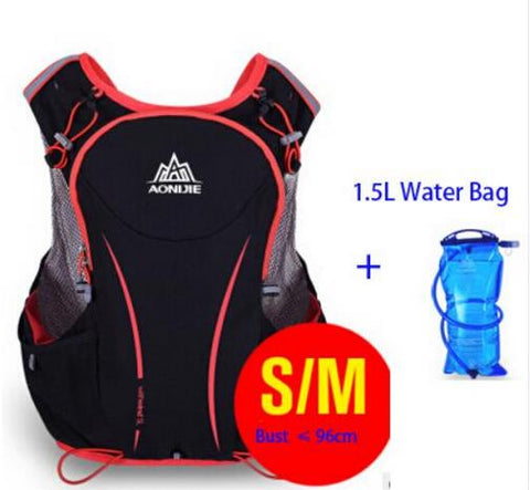 AONIJIE 5L Women Men Bag Marathon Hydration Vest Pack for 1.5L Water Bag Cycling Hiking Bag Outdoor Sport Running Backpack