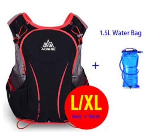 AONIJIE 5L Women Men Bag Marathon Hydration Vest Pack for 1.5L Water Bag Cycling Hiking Bag Outdoor Sport Running Backpack