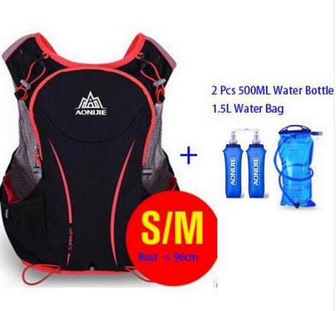 AONIJIE 5L Women Men Bag Marathon Hydration Vest Pack for 1.5L Water Bag Cycling Hiking Bag Outdoor Sport Running Backpack