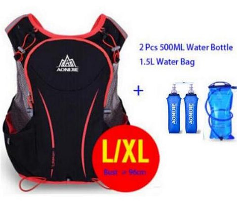 AONIJIE 5L Women Men Bag Marathon Hydration Vest Pack for 1.5L Water Bag Cycling Hiking Bag Outdoor Sport Running Backpack