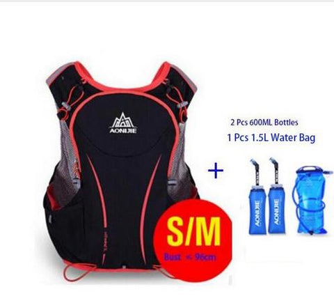 AONIJIE 5L Women Men Bag Marathon Hydration Vest Pack for 1.5L Water Bag Cycling Hiking Bag Outdoor Sport Running Backpack