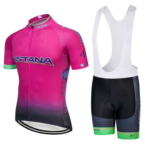 2019 Team ASTANA Cycling Clothing Set Mens Bicycle Maillot MTB Racing Ropa Ciclismo Summer Hombre Roupa Bike Jersey